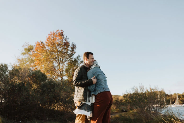 Windy Fall Engagement Session in Annapolis, MD