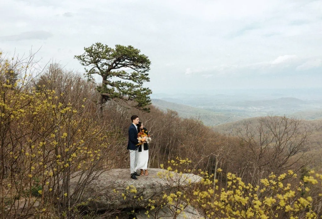 a Virginia couple at their elopement