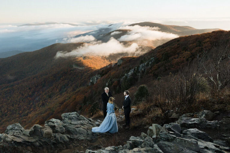 Hiking Elopement – From Above the Clouds to Dark Hollow Falls